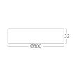 SPOT LED ROTUND PT 24W NEGRU 3in1 