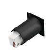 CORP LED ST, 2W 130lm 3000K VECTOR-A PATRAT NEGRU IP65