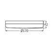 SPOT LED ROTUND PT 24W 2500lm 3in1 ALB IP20