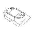 PLAFONIERA LED 15W 1050lm, 3000K IP65 WALLS-D-ELP