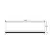 LED PANEL SLIM 40W D:30x120 ALB 4000lm 6500K,PLUS