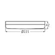 SPOT LED ROTUND PT 36W 3500lm 3in1 ALB IP20