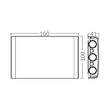 CORP LED PT, 6W 3in1 VECTOR-B-WL ALB IP65