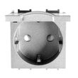 PRIZA SCHUKO CU CAPAC MODULAR ALB METALIC 2M