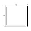 LED PANEL SLIM 40W 4200LM 595X595 ALB 3000K