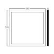 LED PANEL SLIM 48W 5000LM 595X595 ALB 4200K BR