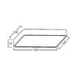 PLAFONIERA LED 45W TELECOMANDA LEMN BLADE SQR