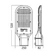 LAMPA STRADALA CU LED S81 150W 6000K IP65 15000LM