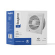 VENTILATOR AXIAL 18W 37dB D:150MM 260m3/ora 230V 