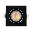 SPOT LED PATRAT 7W DIM 3IN1 230V IP20 NEGRU ROTA.