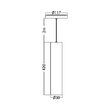 CORP SUSP.LED PE SINA MAG.7W430lm 24gr.4000K NEGRU