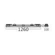 CORP NEON ETANS PT TUB LED 2X120CM ALIMENTARE 1CAP