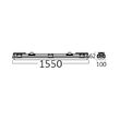 CORP NEON ETANS PT TUB LED 2X150CM ALIMENTARE 1CAP