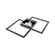 LUSTRA LED 55W CRYSTAL-3IN1-telecomanda-DIM-NEGRU
