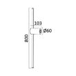 CORP LED PENTRU PERETE-TINY-16W 1160lm 3000K AURIU