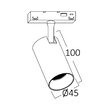 SPOT LED PE SINA MAGNET 10W 680/810lm 24gr.4000K NEGRU