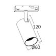 SPOT LED PE SINA MAGNET 18W1340lm 24gr.4000K NEGRU