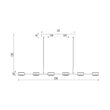 CORP DECORATIV LED 48W ARCANA -3000K 6H NEGRU