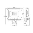 PROIECTOR LED SLIM 30W 3000K + SENZOR IP54