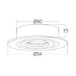 CARCASA NICHEL ROTUND GU5.3 SPOTTI-S