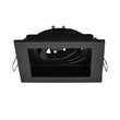 CARCASA NEGRU PATRAT PT GU10 BETA-RS1