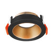 CARCASA NEGRU/BRONZE ROTUND PT GU10 BETA-RR