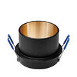 CARCASA NEGRU/int.AURIU ROTUND PT GU10 ALFA-C