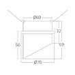 CARCASA ALB/int.ALB ROTUND PT GU10 ALFA-D