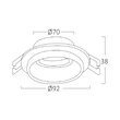 CARCASA ALB/ALB ROTUND PT GU10 ALFA-E