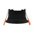 CARCASA NEGRU ROTUND PT GU10 TETRA-CF