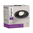 CARCASA NEGRU ROTUND ROTBIL PT GU10 TETRA-E