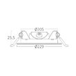 SPOT LED ROTUND ST 18W 1760LM 4000K F:229MM IP40