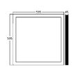 LED PANEL APLICABIL 50W D:60x60 ALB 3000K,BR PLUS
