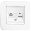 PRIZA CALCULATOR SIMPLA (CAT 5e) ROLLINA ALB
