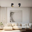 LAMPA DE PERETE G002C-1H-1xGU10-AURIU-NEGRU 