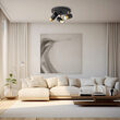 LAMPA DE PERETE G002C-3H-3xGU10-AURIU-NEGRU 