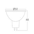 BEC LED 4,5W MR16 38GRADE 350LM 3000K G5.3 12VDC
