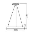 CORP DECORATIV LED 46W 3in1 MLP-PD-RND BELLA AURIU