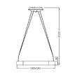 CORP DECORATIV LED 46W 3in1 MLP-PD-SQR BELLA NEGRU