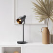 LAMPA BUROU P001W-1H-1xE27-NEGRU 