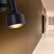 LAMPA DE PERETE P001W-1H-1xE27-NEGRU 