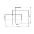LUSTRA LED 80W NELA-SS3 RND telecomanda IP20 NEGRU