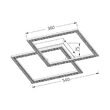 LUSTRA LED 55W CRYSTAL-3IN1-telecomanda-DIM-ALB