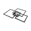 LUSTRA LED 80W CRYSTAL-3IN1-telecomanda-DIM-NEGRU