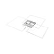 LUSTRA LED 80W CRYSTAL-3IN1-telecomanda-DIM-ALB