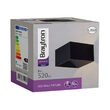 CORP LED PENTRU PERETE-PATRAT 8W 400LM 3000K NEGRU