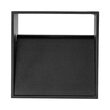 CORP LED PENTRU PERETE-PATRAT 8W 400LM 3000K NEGRU