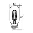 BEC LED CU FILAMENT 4W T45 AMBIENT 400LM 2200K E27