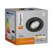 SPOT LED ROTUND 7W 3IN1 230V IP20 NEGRU ROTABIL