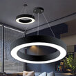 PLAF. LED SUSP 45W 3000/4000/6500K NEGRU BLADE RND